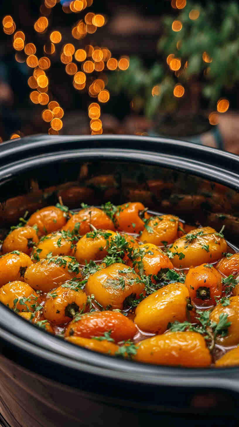 Slow Cooker Stuffed Mini Peppers