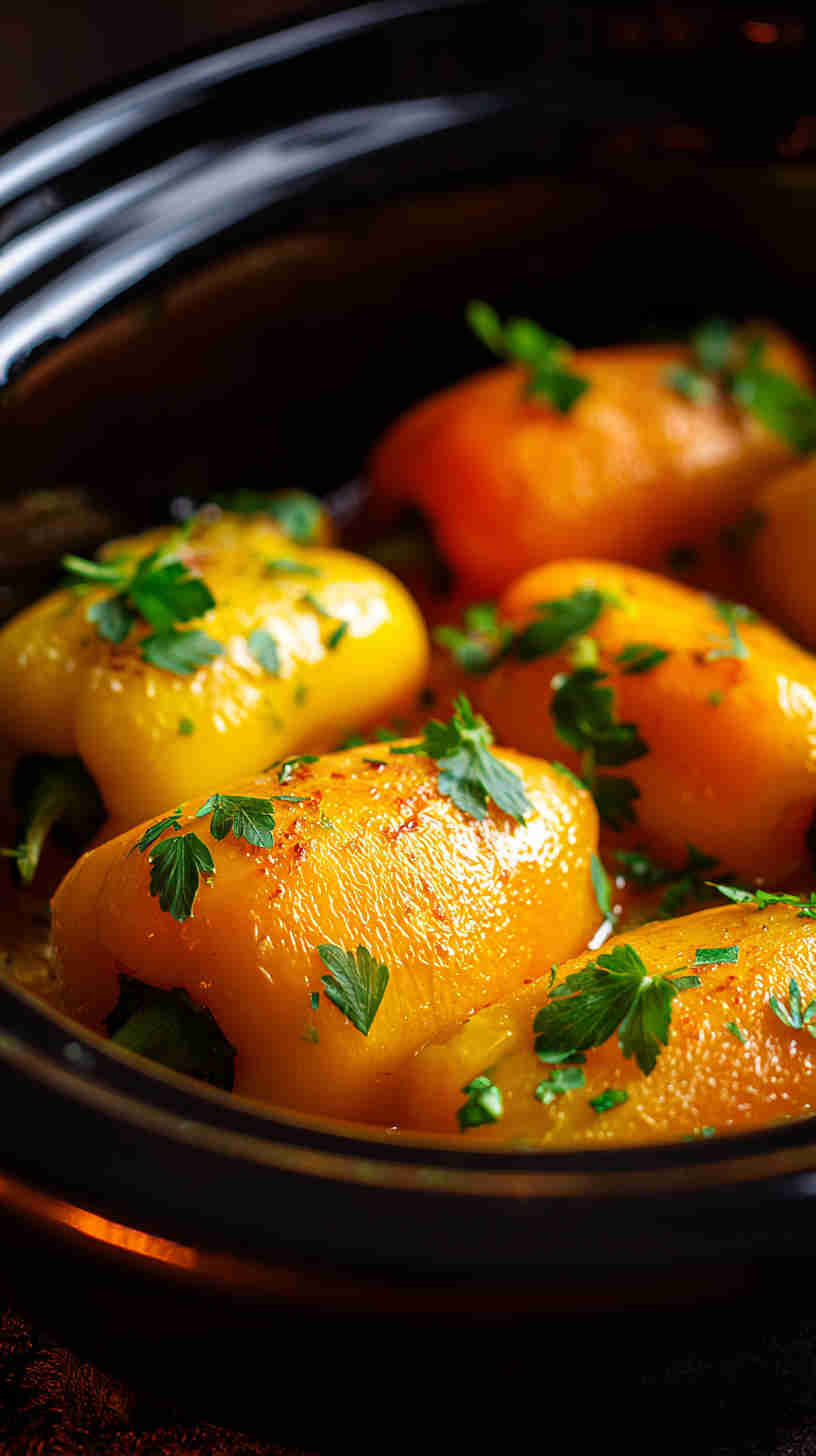 Slow Cooker Stuffed Mini Peppers