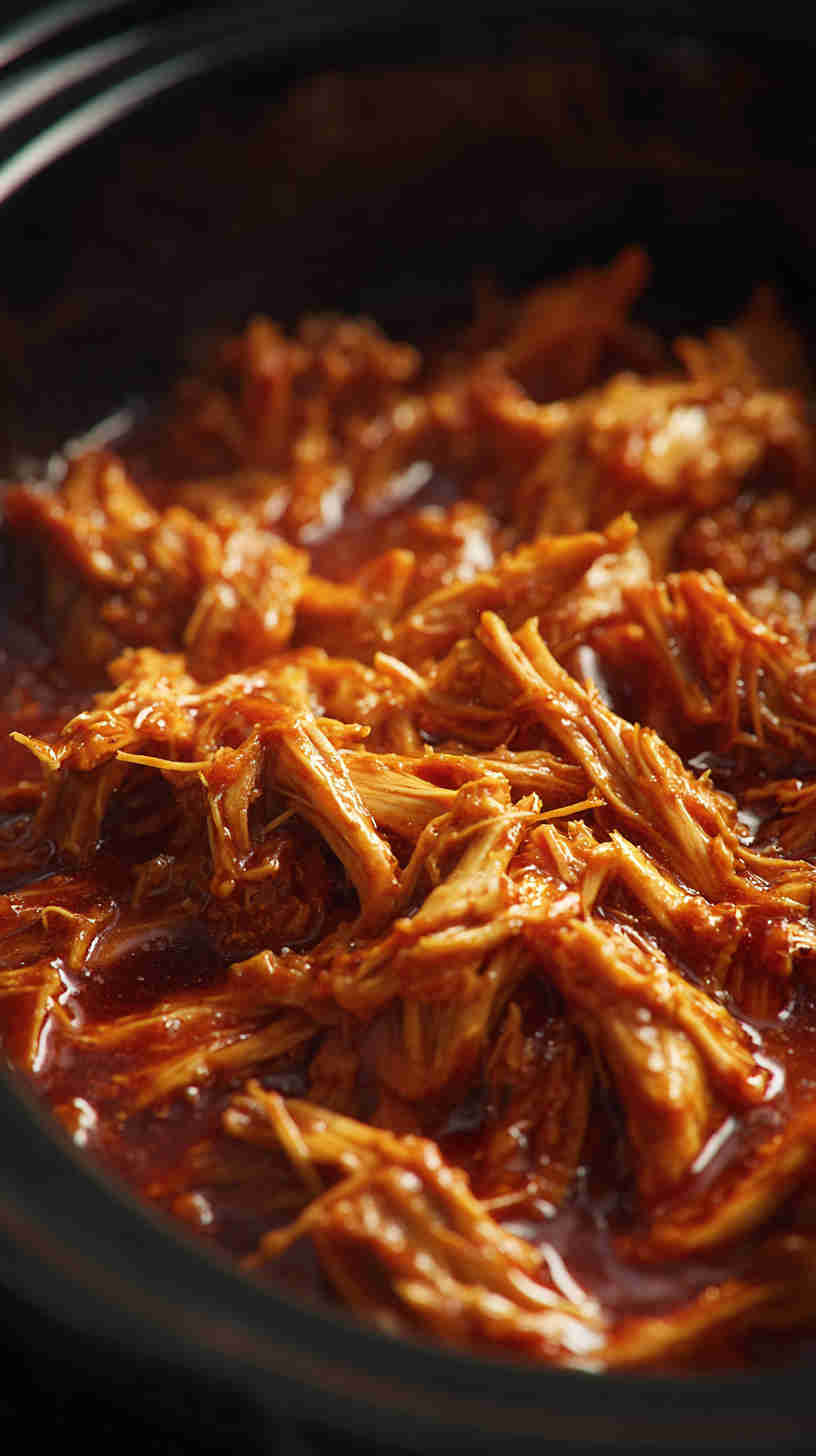 Slow Cooker Sweet Chili Pulled Chicken