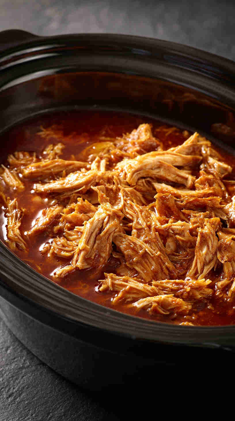 Slow Cooker Sweet Chili Pulled Chicken