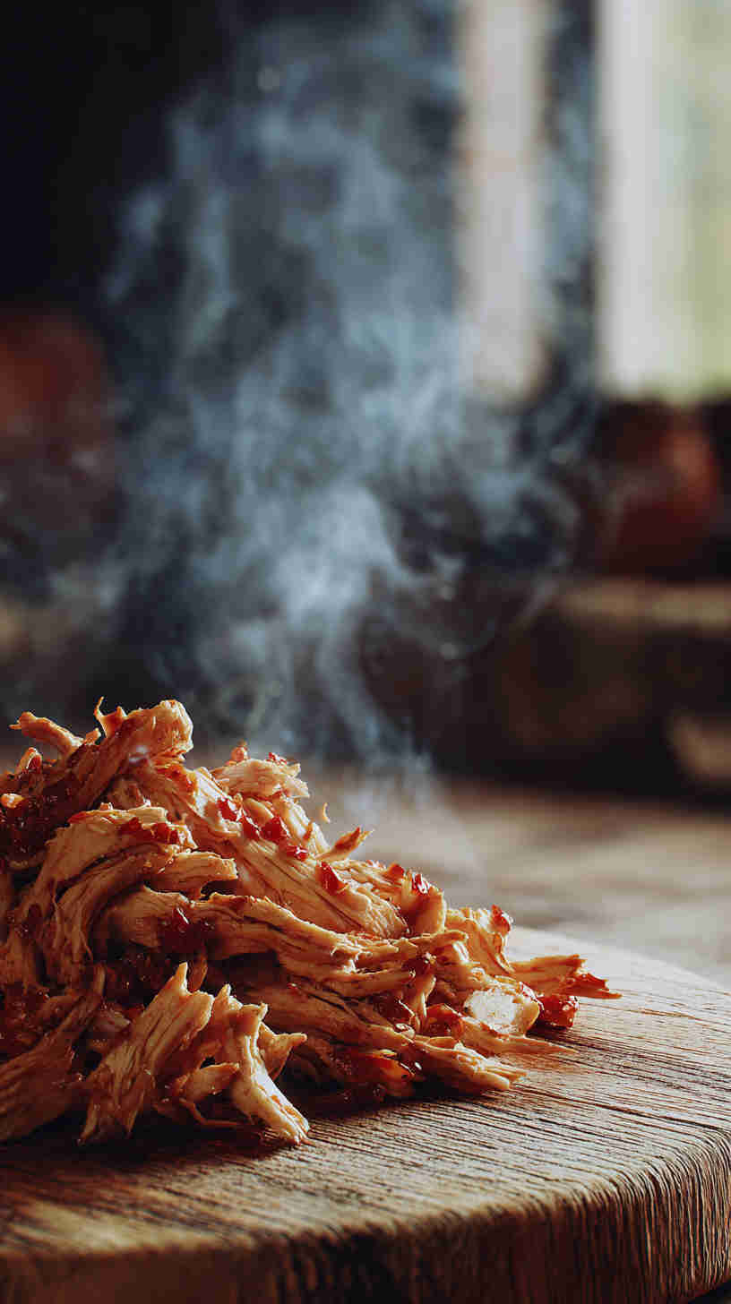 Slow Cooker Sweet Chili Pulled Chicken