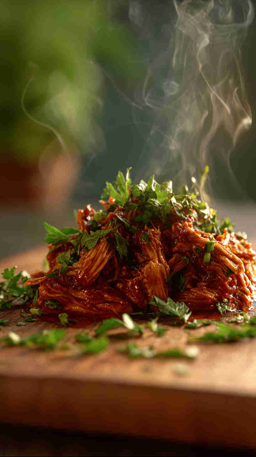 Slow Cooker Sweet Chili Pulled Chicken