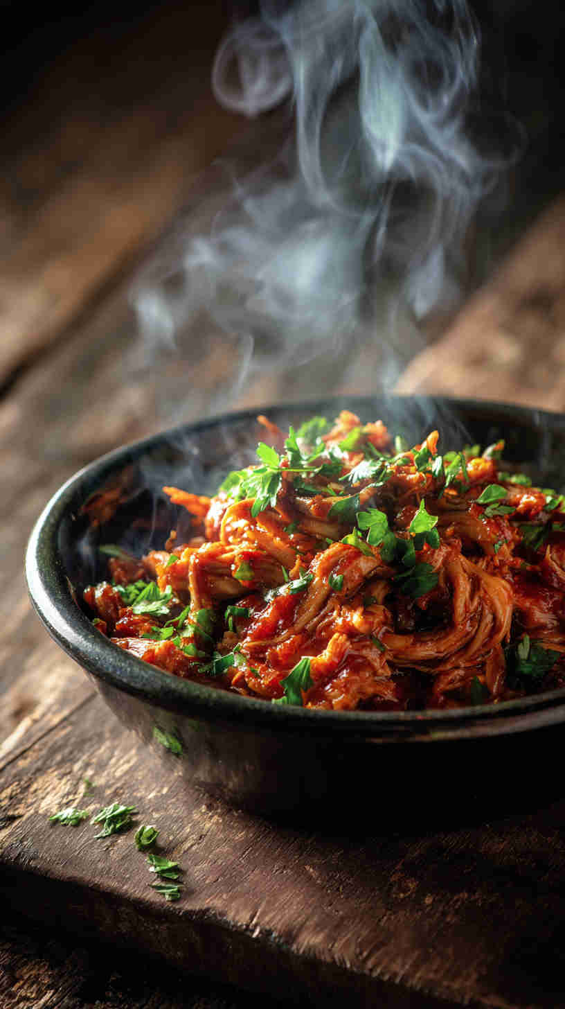 Slow Cooker Sweet Chili Pulled Chicken