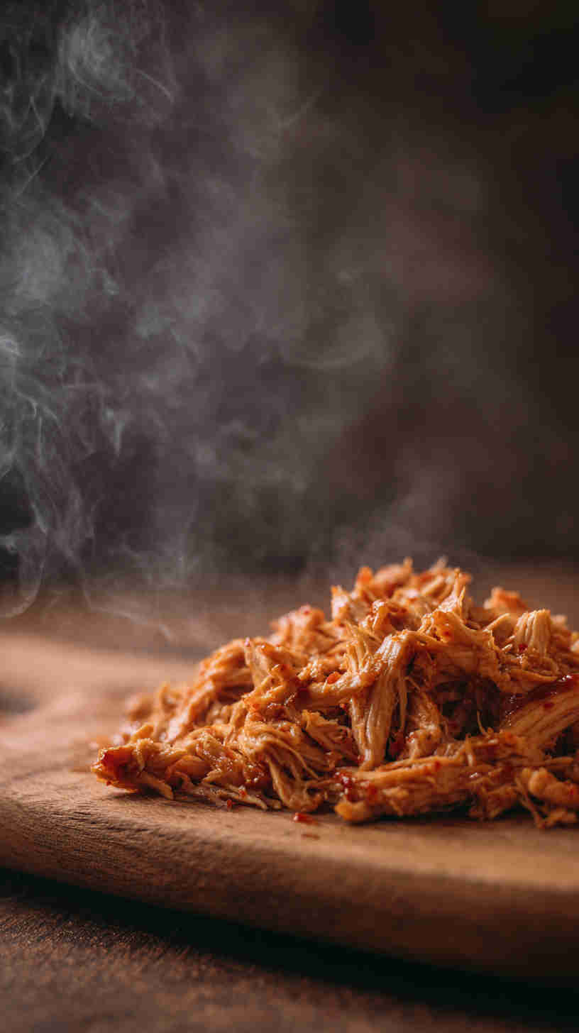 Slow Cooker Sweet Chili Pulled Chicken