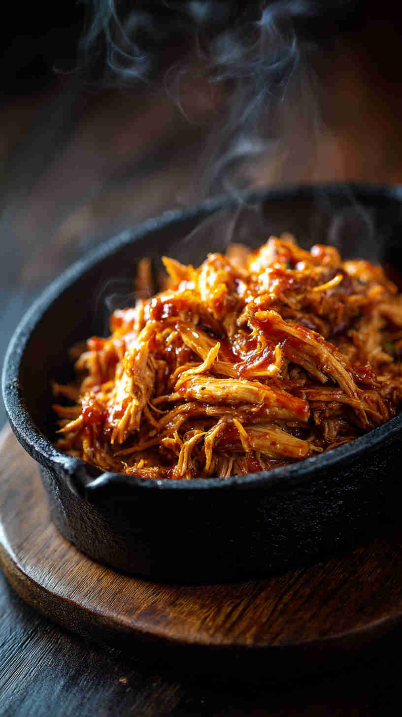 Slow Cooker Sweet Chili Pulled Chicken
