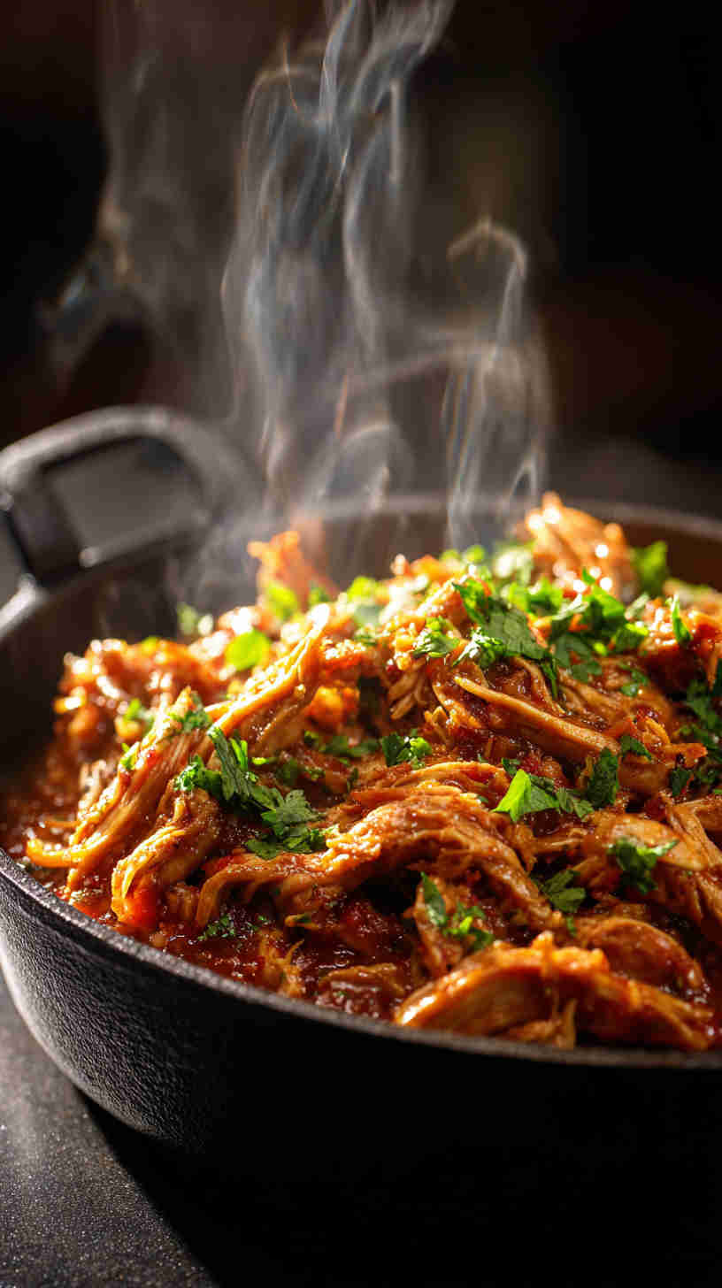 Slow Cooker Sweet Chili Pulled Chicken