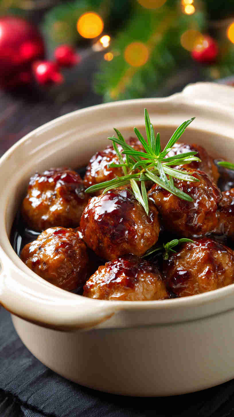 Slow Cooker Sweet and Spicy Party Meatballs