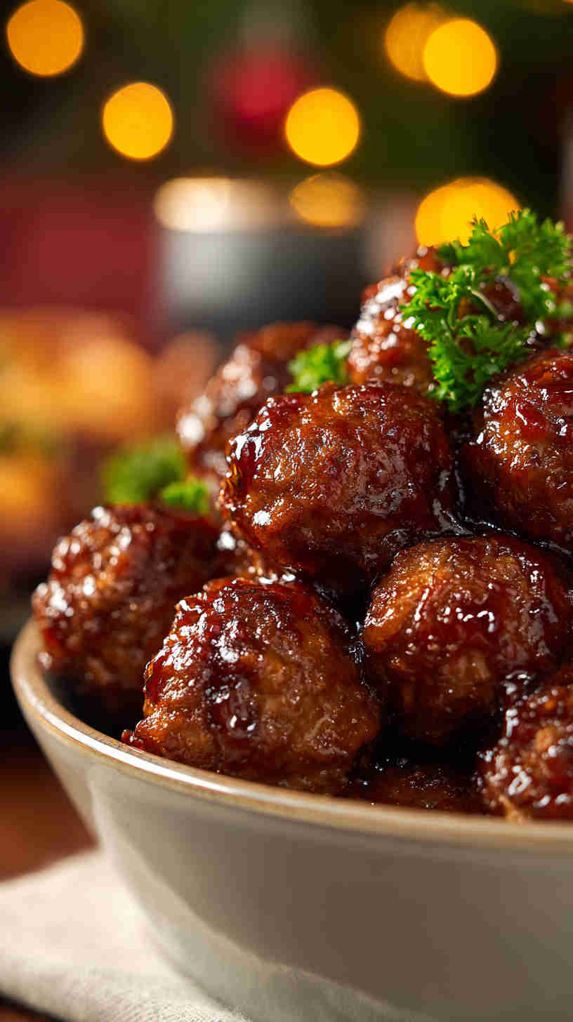 Slow Cooker Sweet and Spicy Party Meatballs