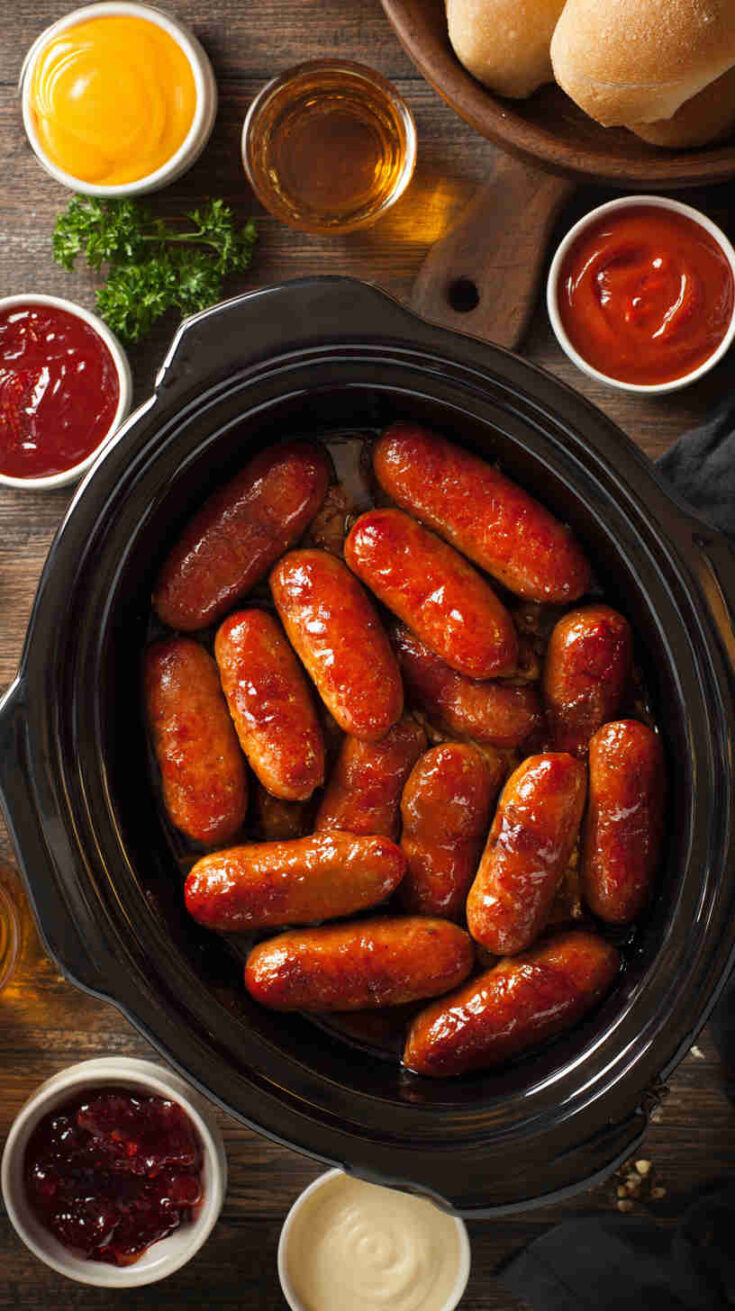 Slow Cooker Teriyaki Cocktail Sausages