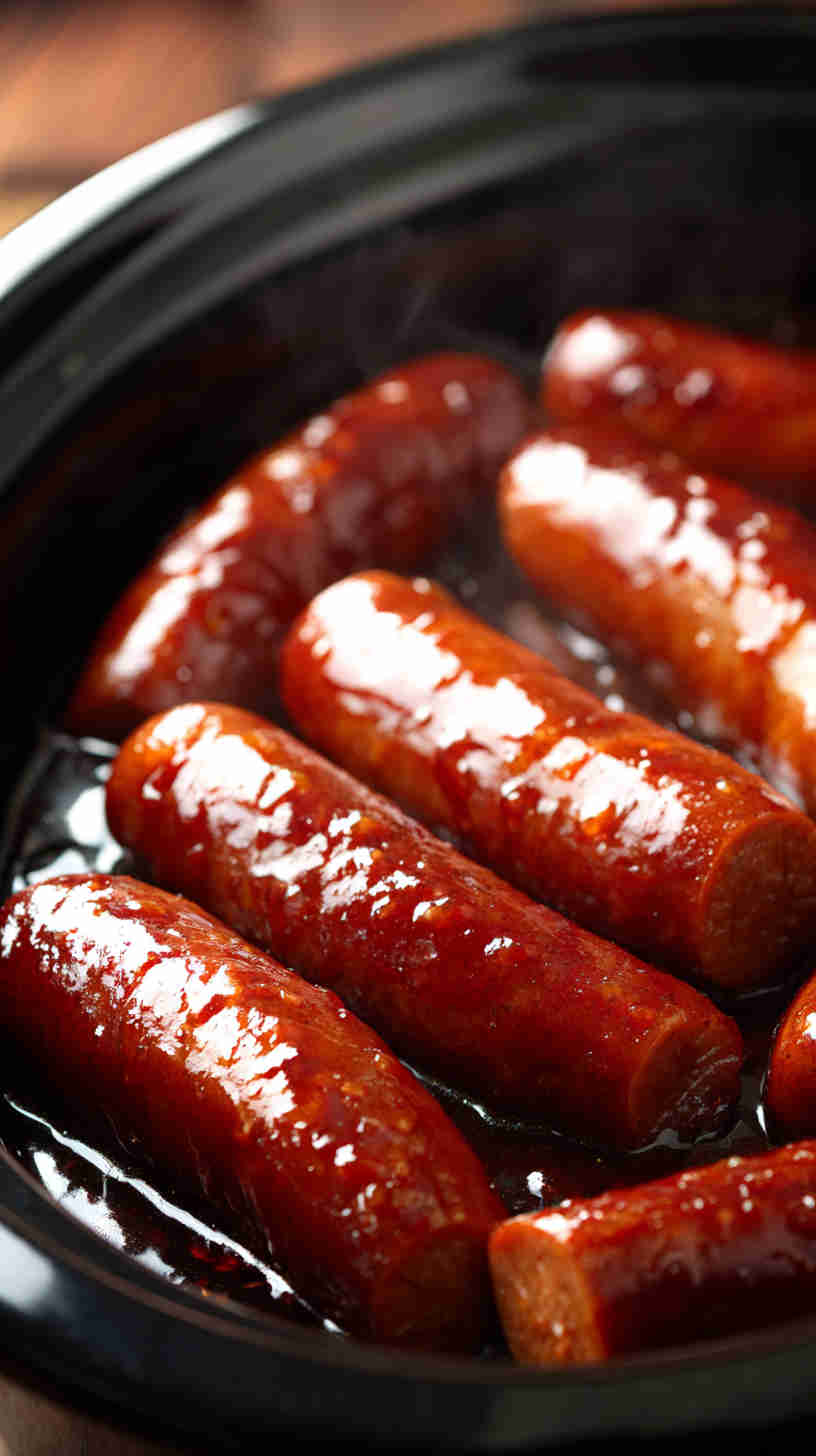 Slow Cooker Teriyaki Cocktail Sausages