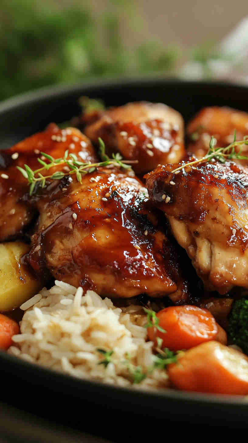 Slow Cooker Teriyaki Glazed Chicken Breast
