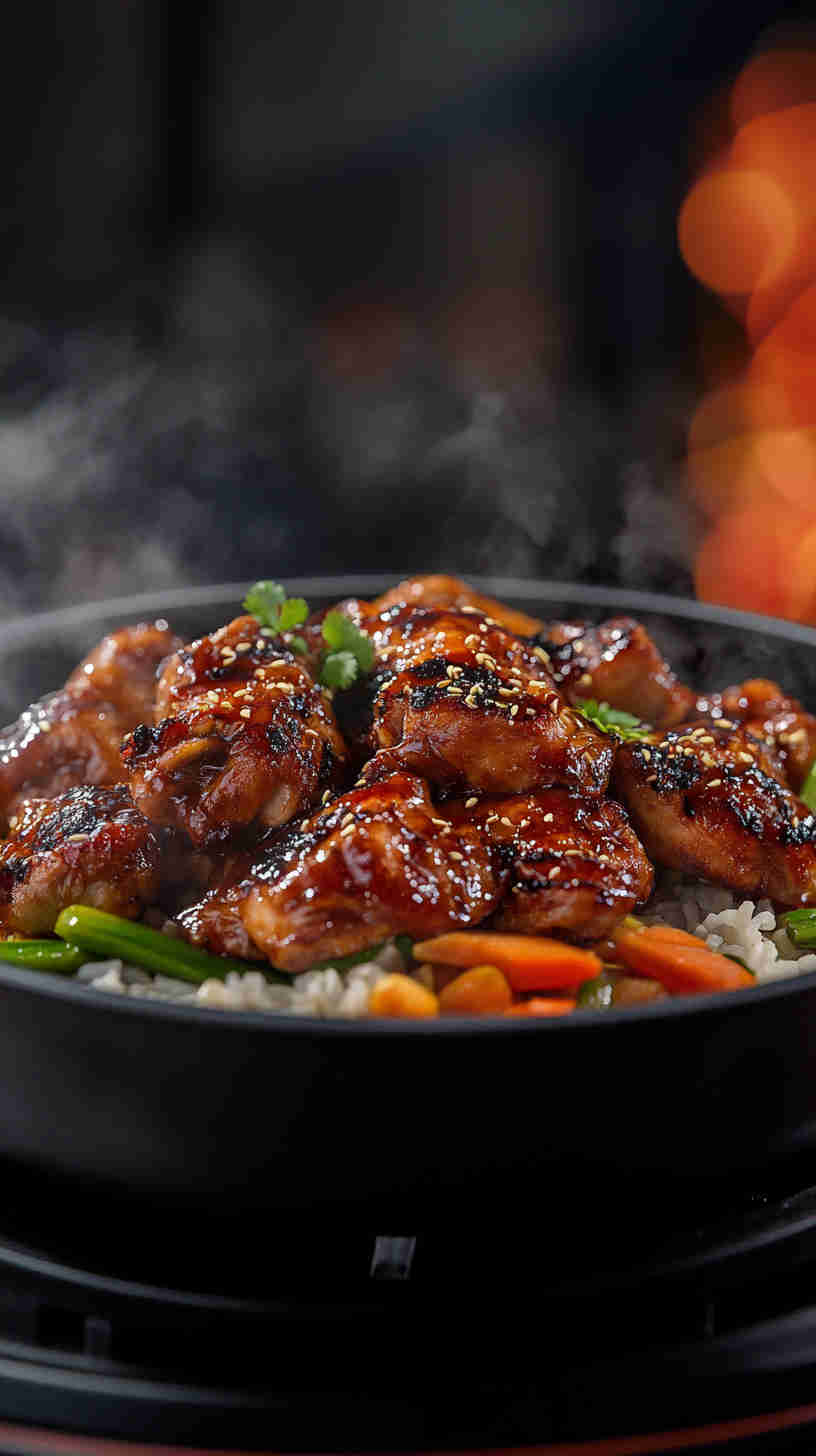Slow Cooker Teriyaki Glazed Chicken Breast