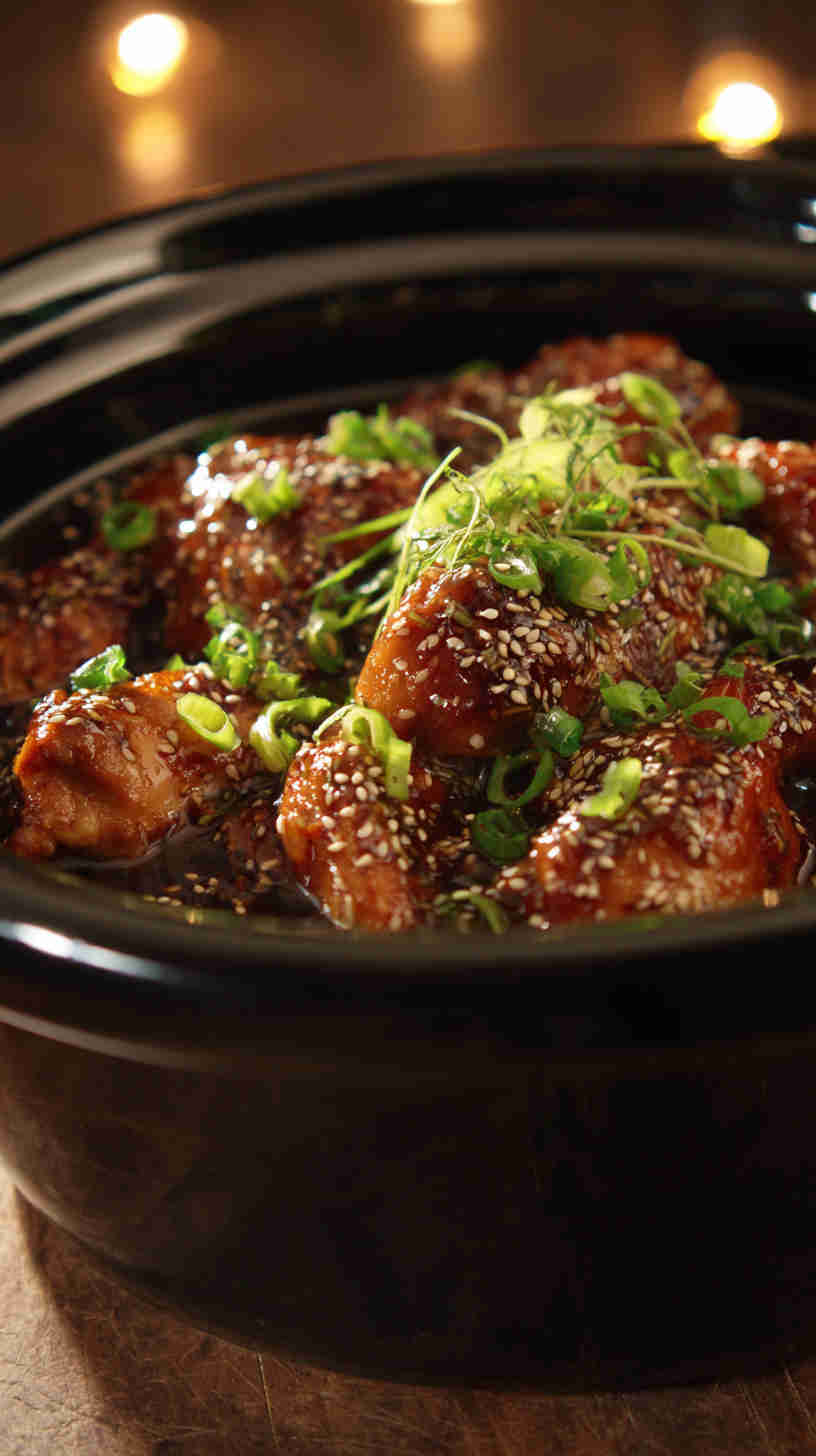 Slow Cooker Teriyaki Pulled Chicken