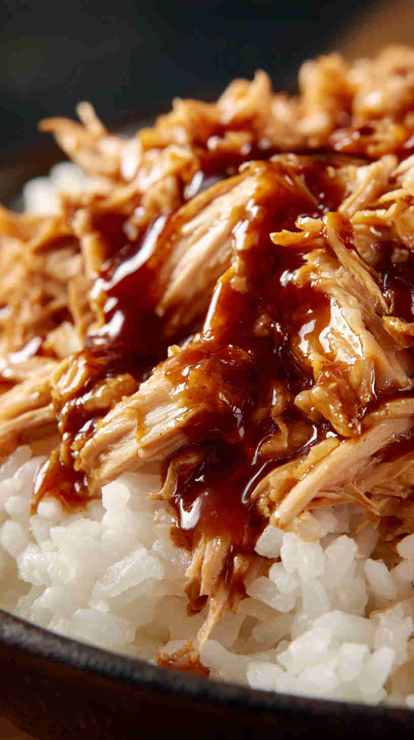Slow Cooker Teriyaki Pulled Chicken