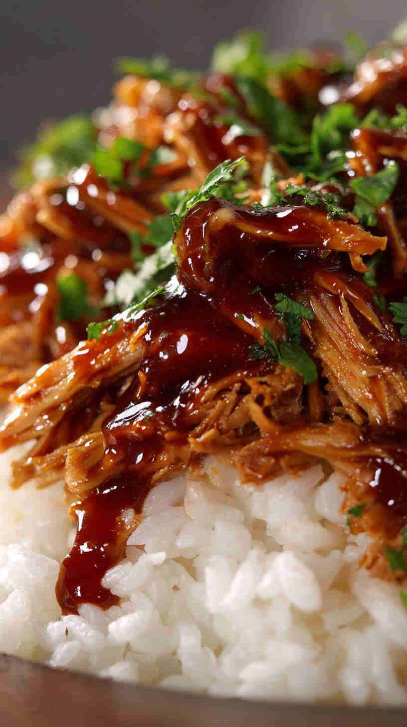 Slow Cooker Teriyaki Pulled Chicken