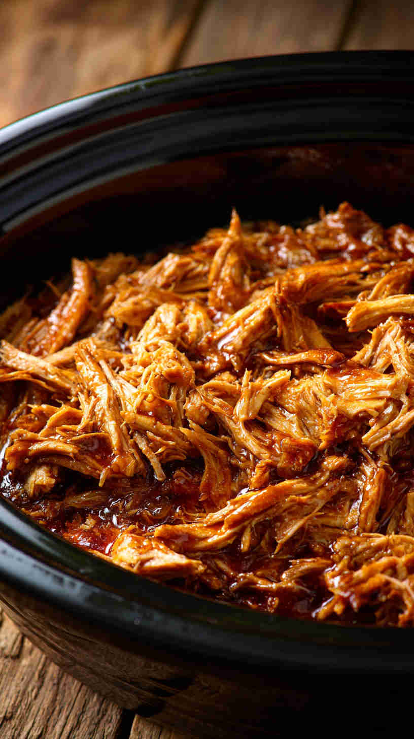 Slow Cooker Teriyaki Pulled Chicken