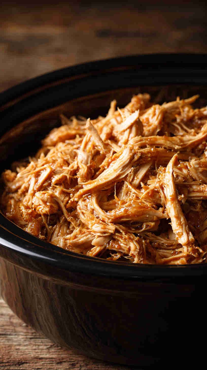 Slow Cooker Teriyaki Pulled Chicken