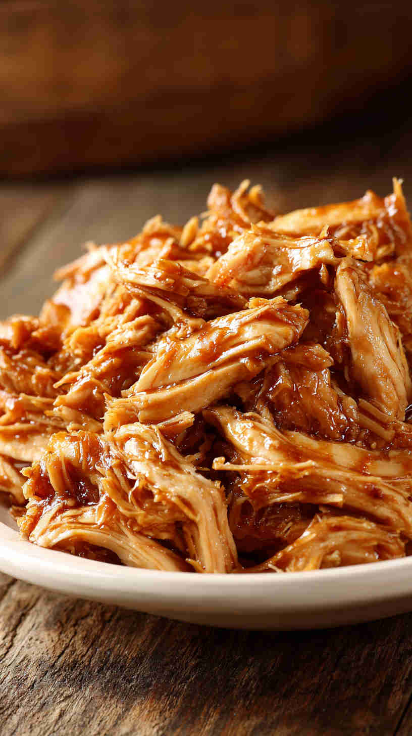 Slow Cooker Teriyaki Pulled Chicken