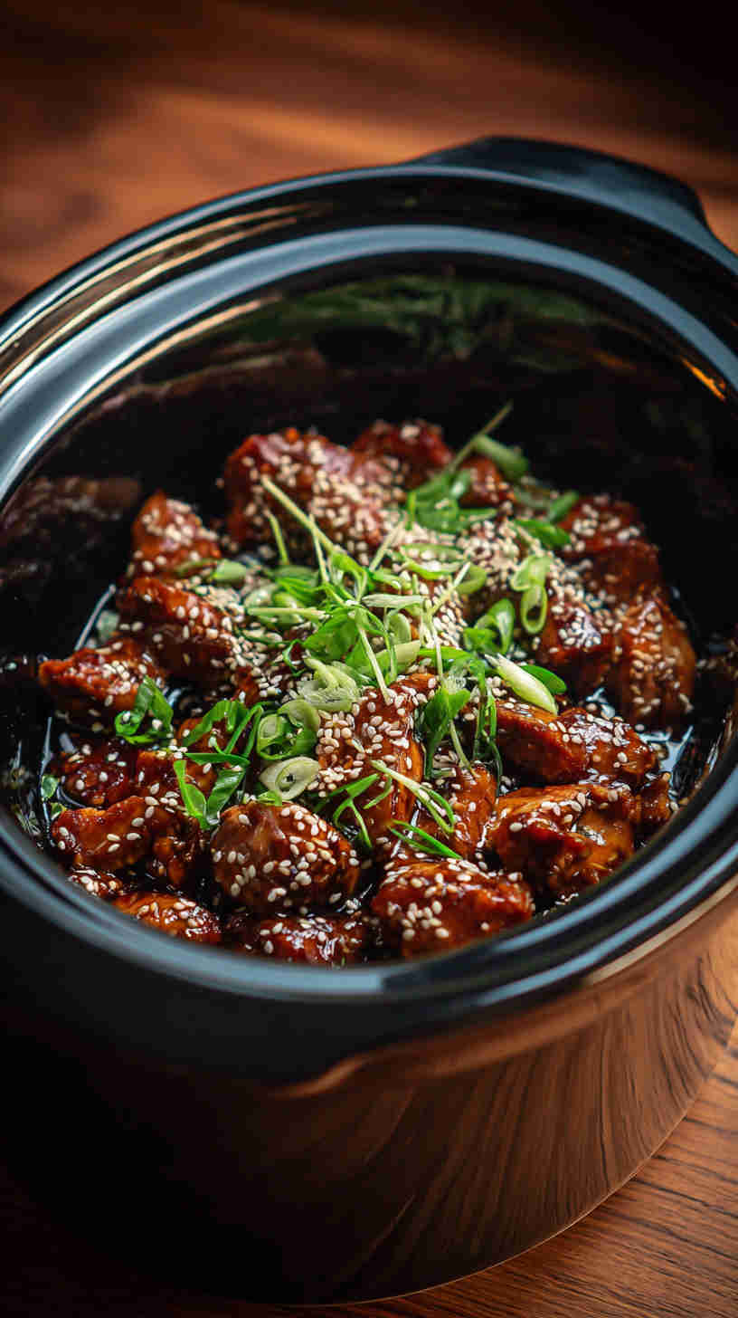 Slow Cooker Teriyaki Pulled Chicken