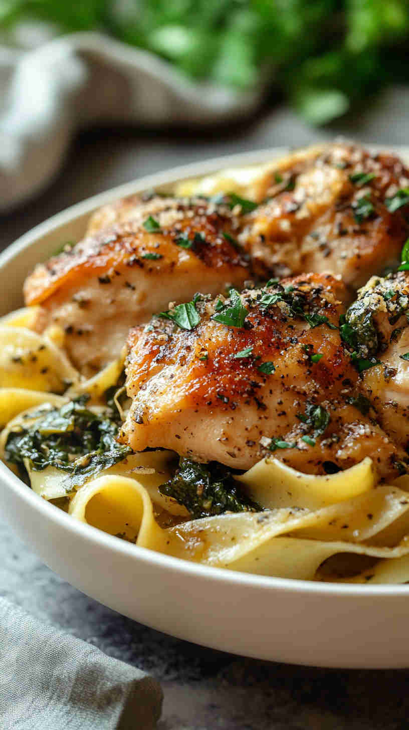 Slow Cooker Tuscan Chicken with Spinach