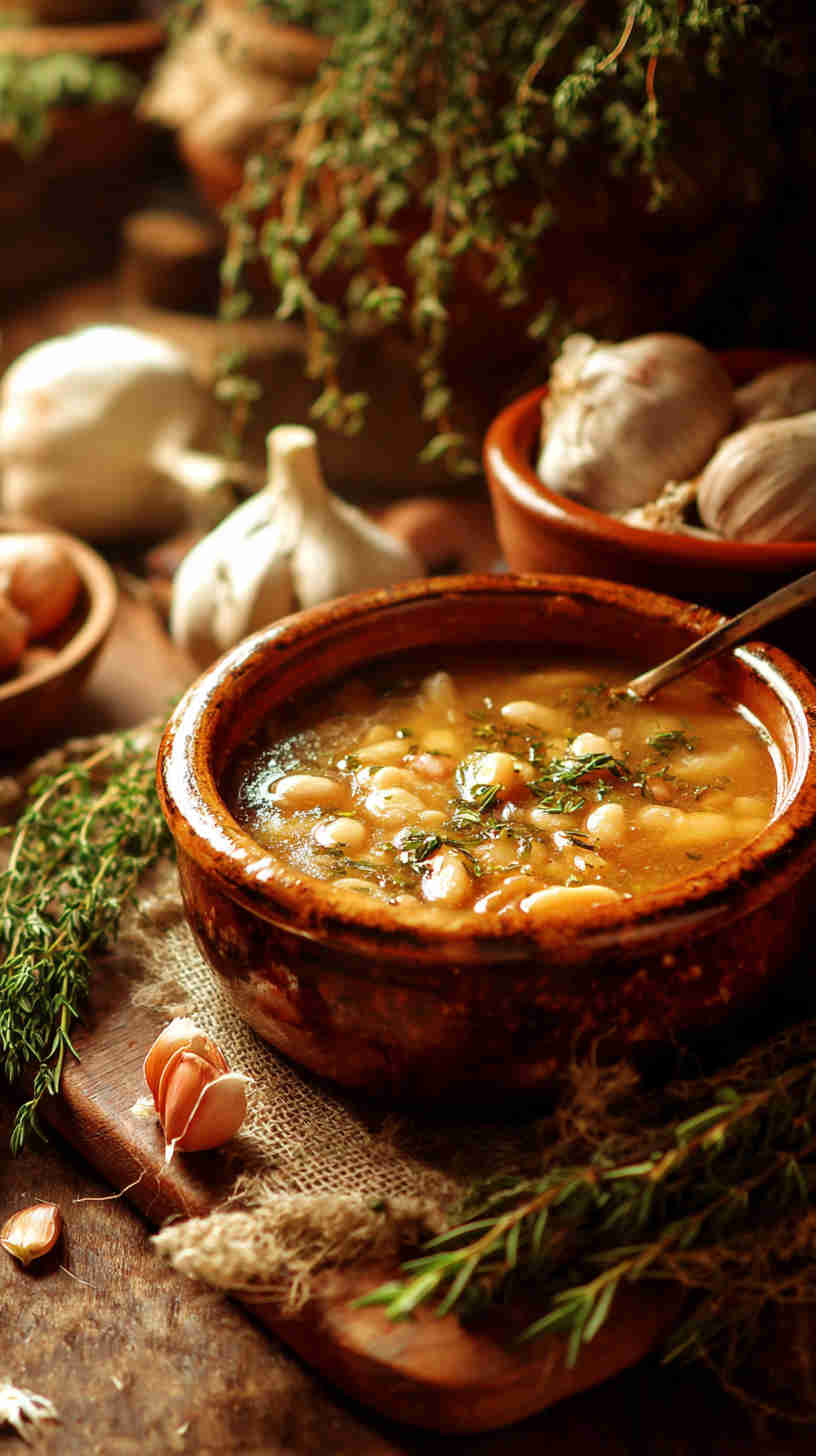 Slow Cooker Tuscan White Bean Soup