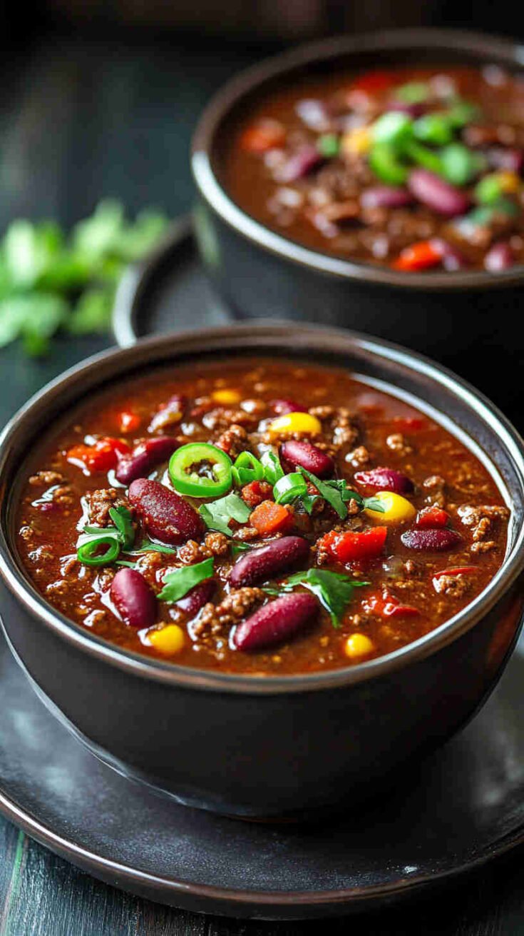 Smoky and Spicy Slow Cooker Chili