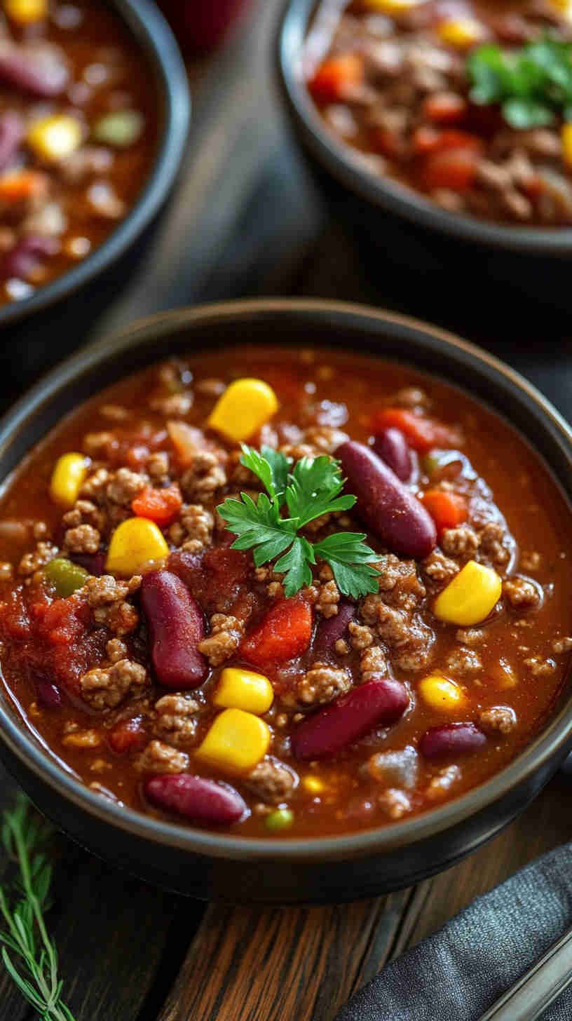 Smoky and Spicy Slow Cooker Chili
