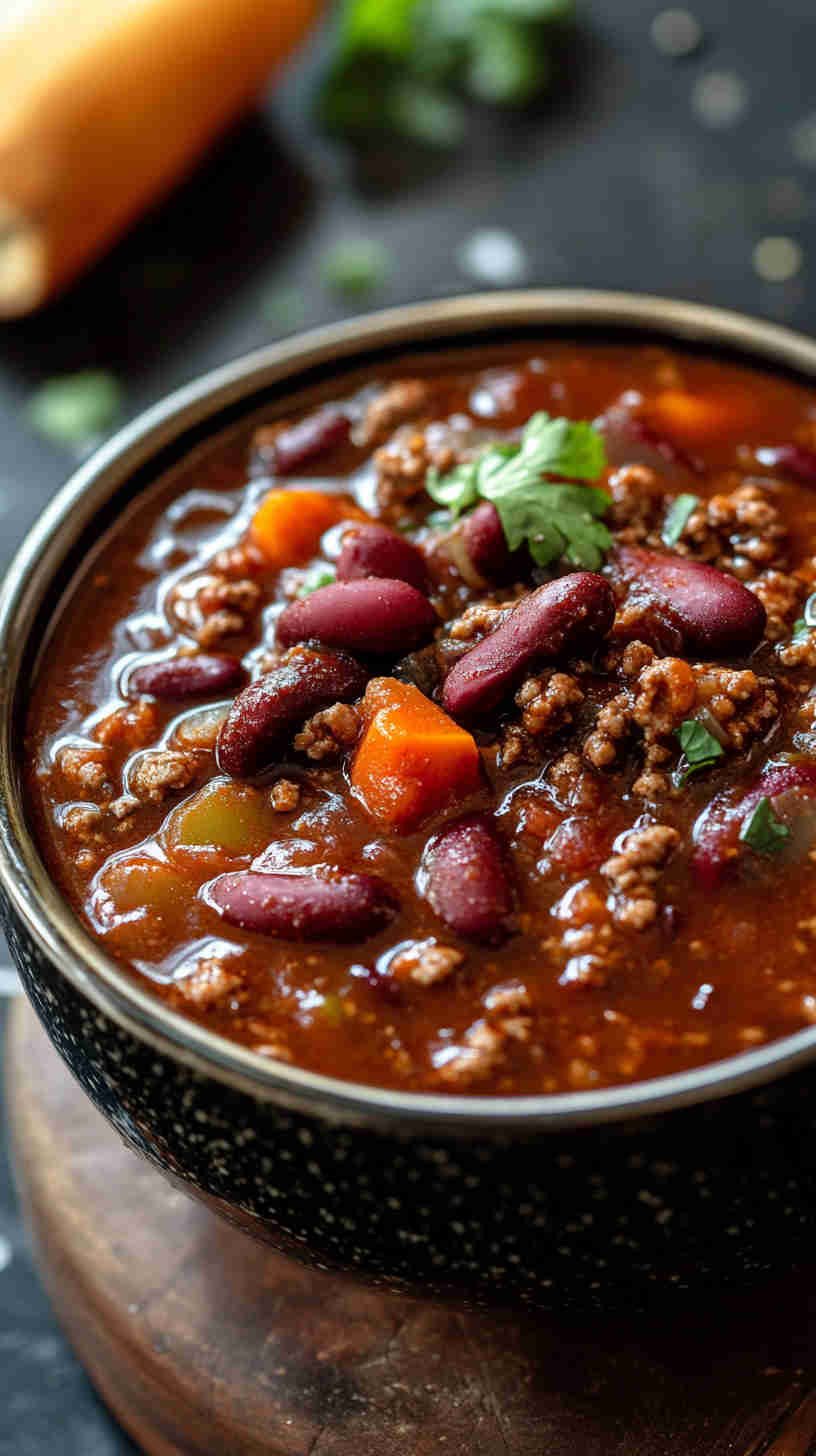 Smoky and Spicy Slow Cooker Chili