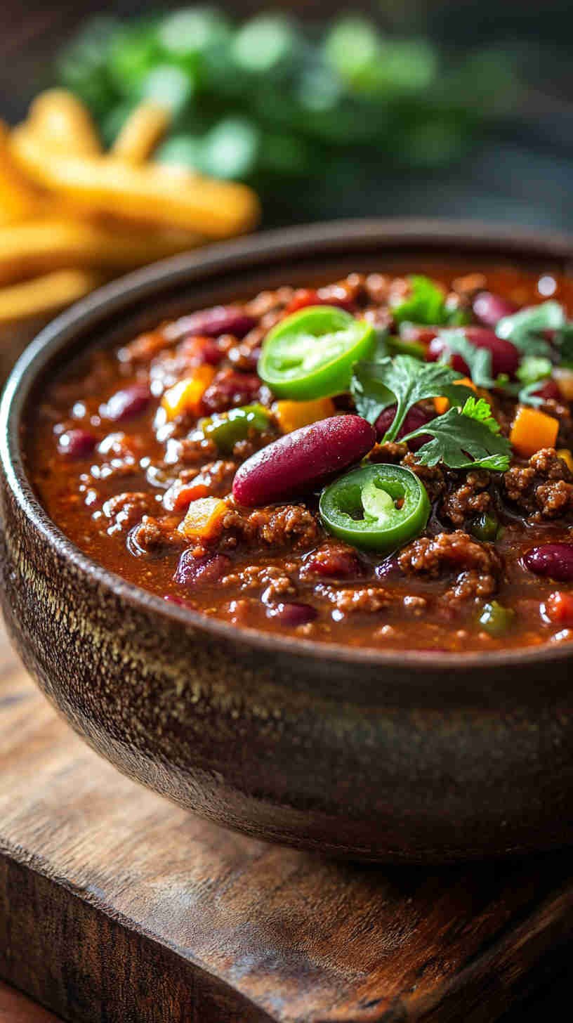 Smoky and Spicy Slow Cooker Chili