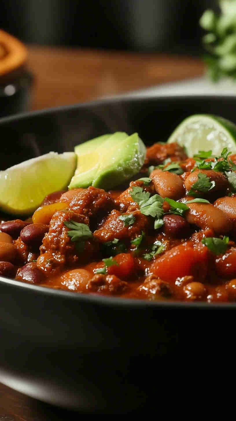 Spicy Beef and Bean Chili