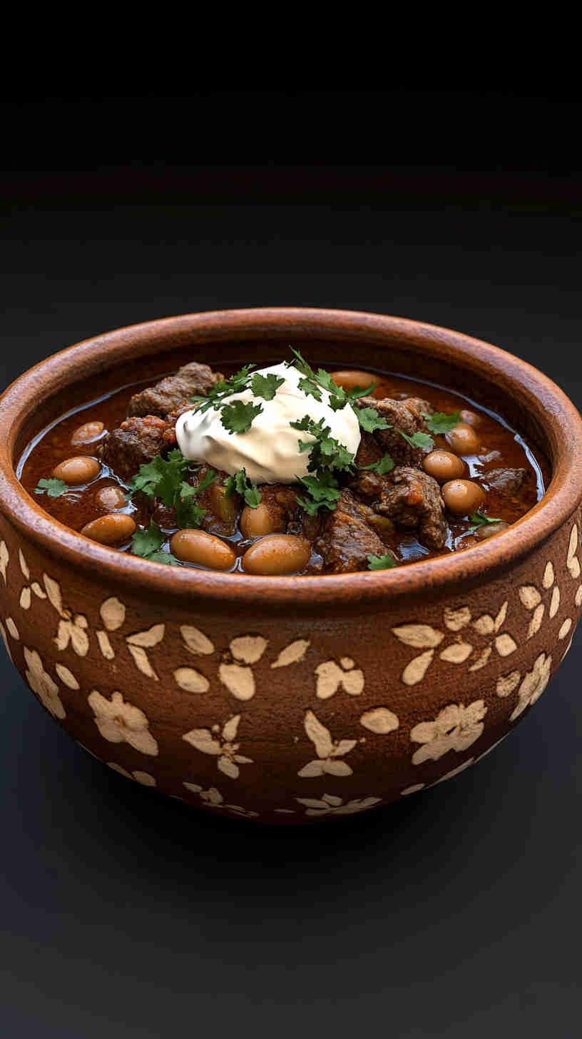 Spicy Beef and Bean Chili