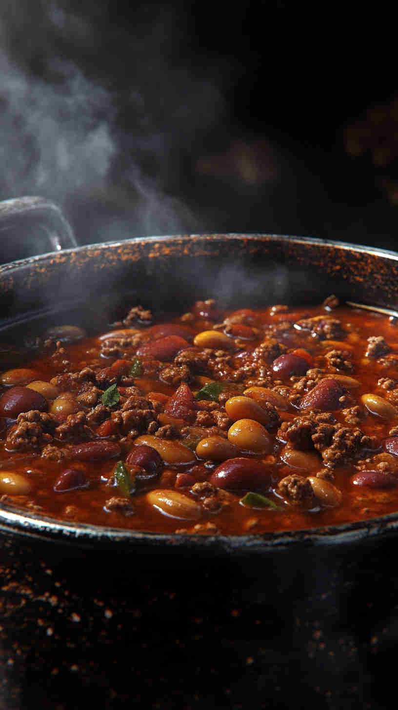 Spicy Beef and Bean Chili