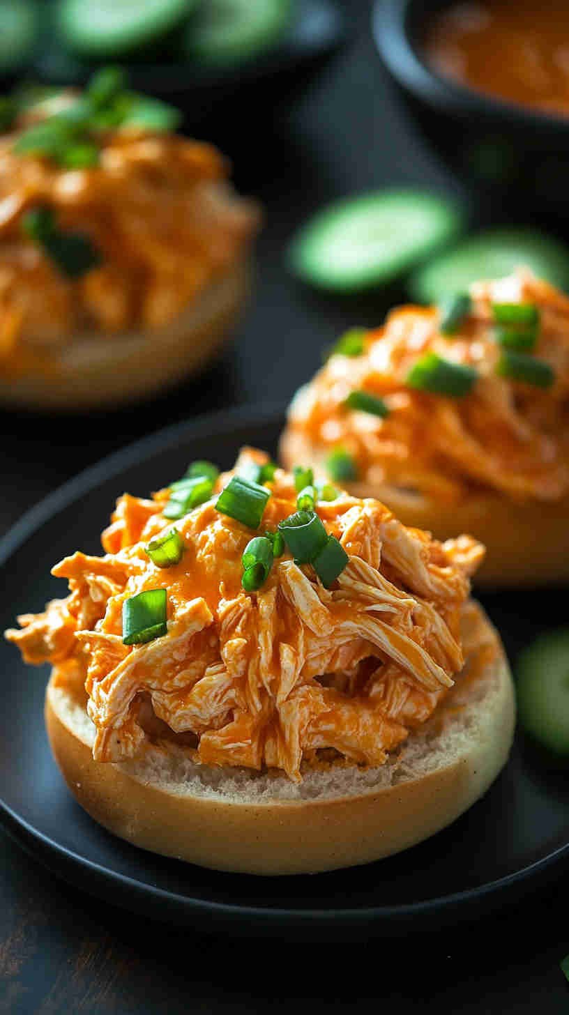 Spicy Buffalo Ranch Crockpot Chicken