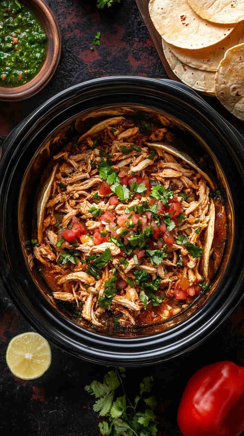 Spicy Chicken Tacos with Salsa Verde