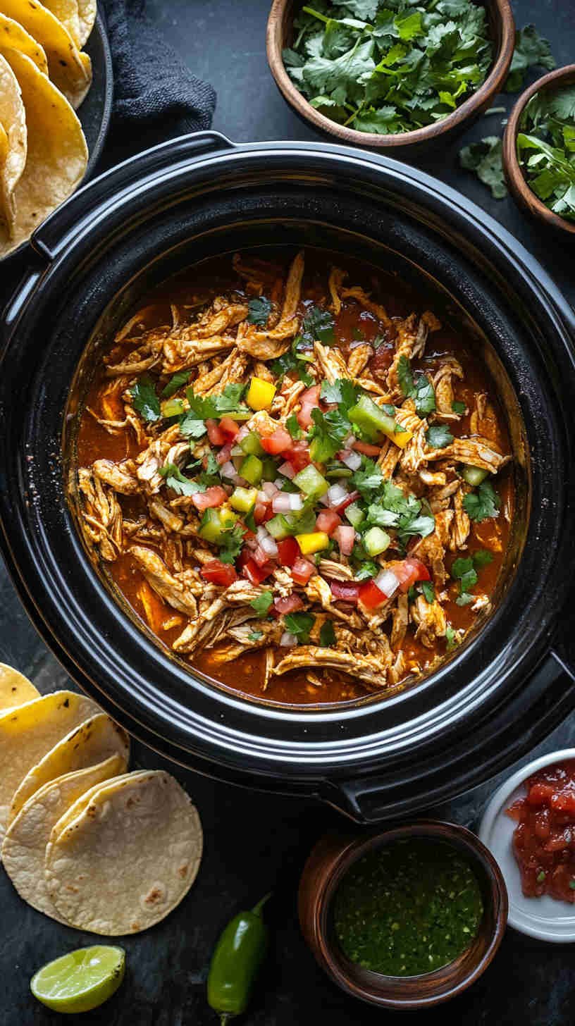 Spicy Chicken Tacos with Salsa Verde