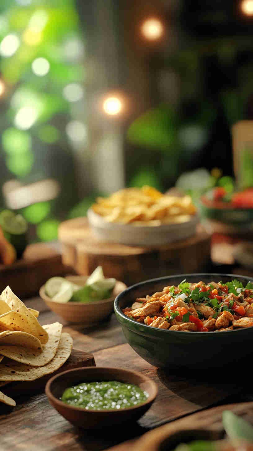 Spicy Chicken Tacos with Salsa Verde