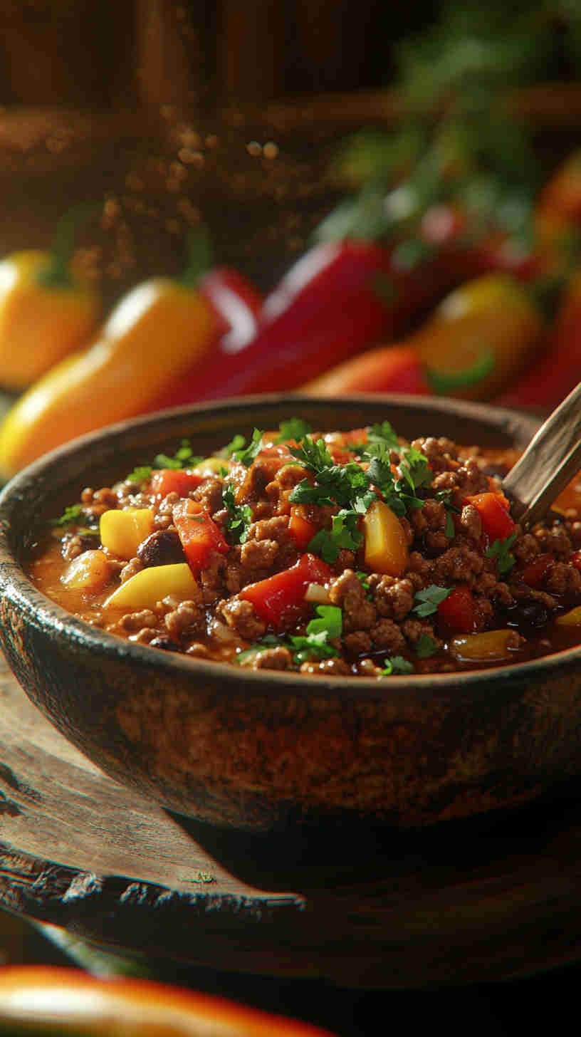Spicy Chili with Ground Beef
