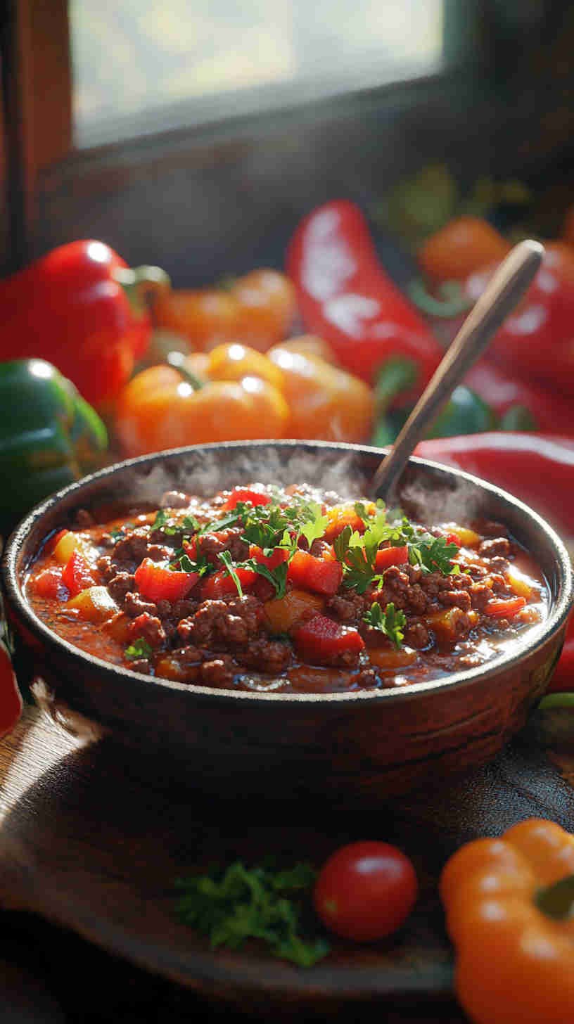 Spicy Chili with Ground Beef