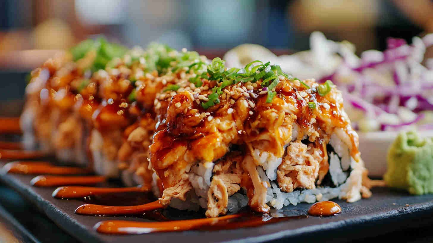 Sticky BBQ Pulled Chicken with Coleslaw