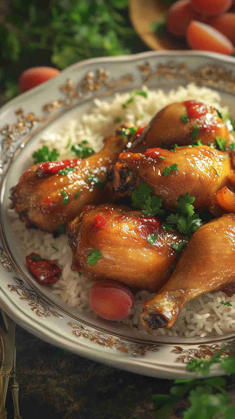 Sweet and Savory Apricot Chicken in the Slow Cooker
