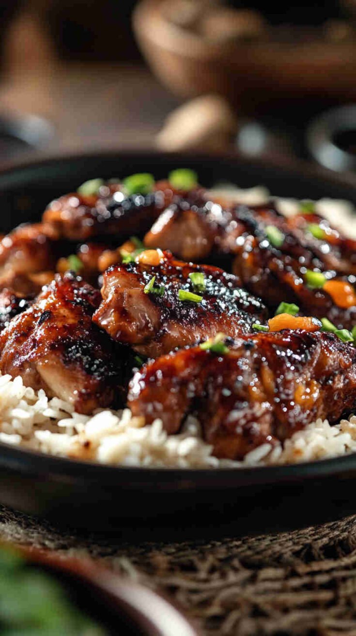 Sweet and Savory Apricot Chicken in the Slow Cooker