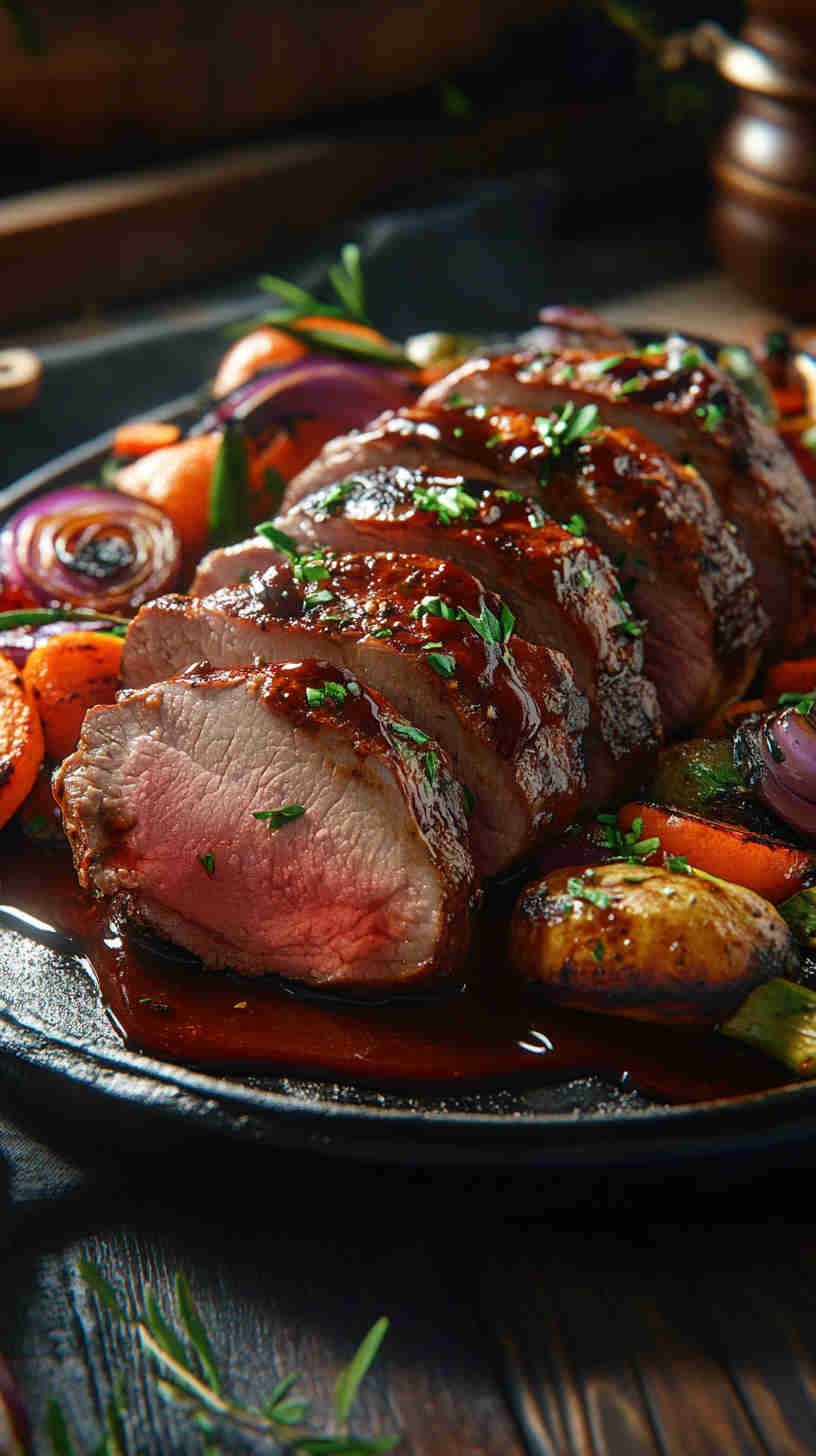 Sweet and Tangy BBQ Pork Tenderloin