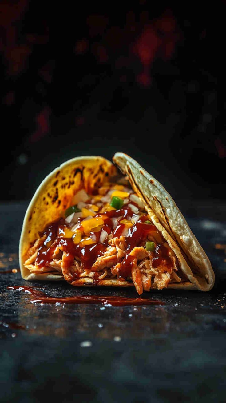 Tangy BBQ Pulled Chicken Tacos