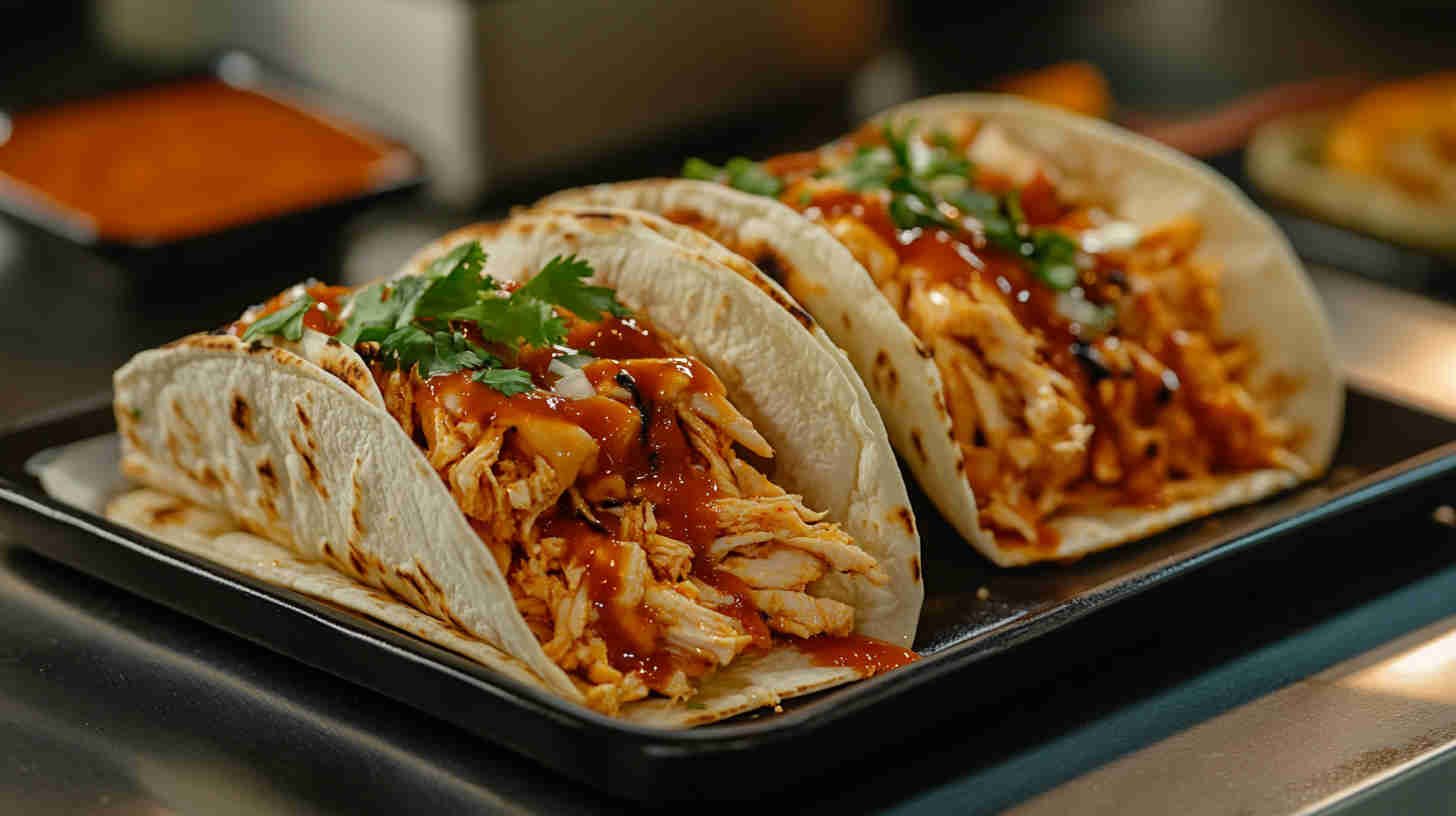 Tangy BBQ Pulled Chicken Tacos