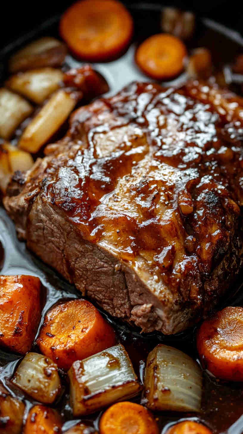 Tender BBQ Pork Roast in the Slow Cooker