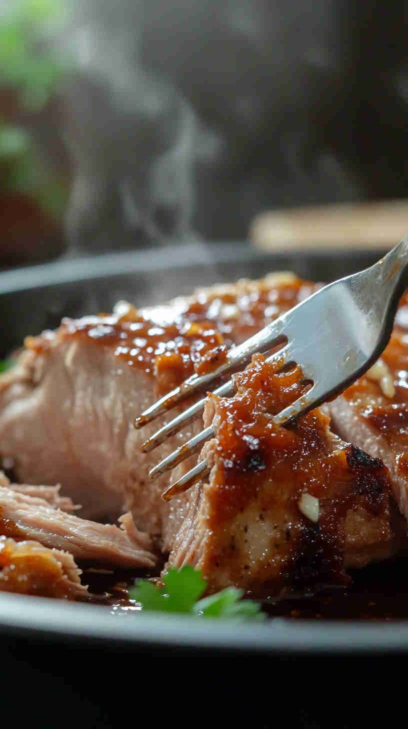Tender BBQ Pork Roast in the Slow Cooker