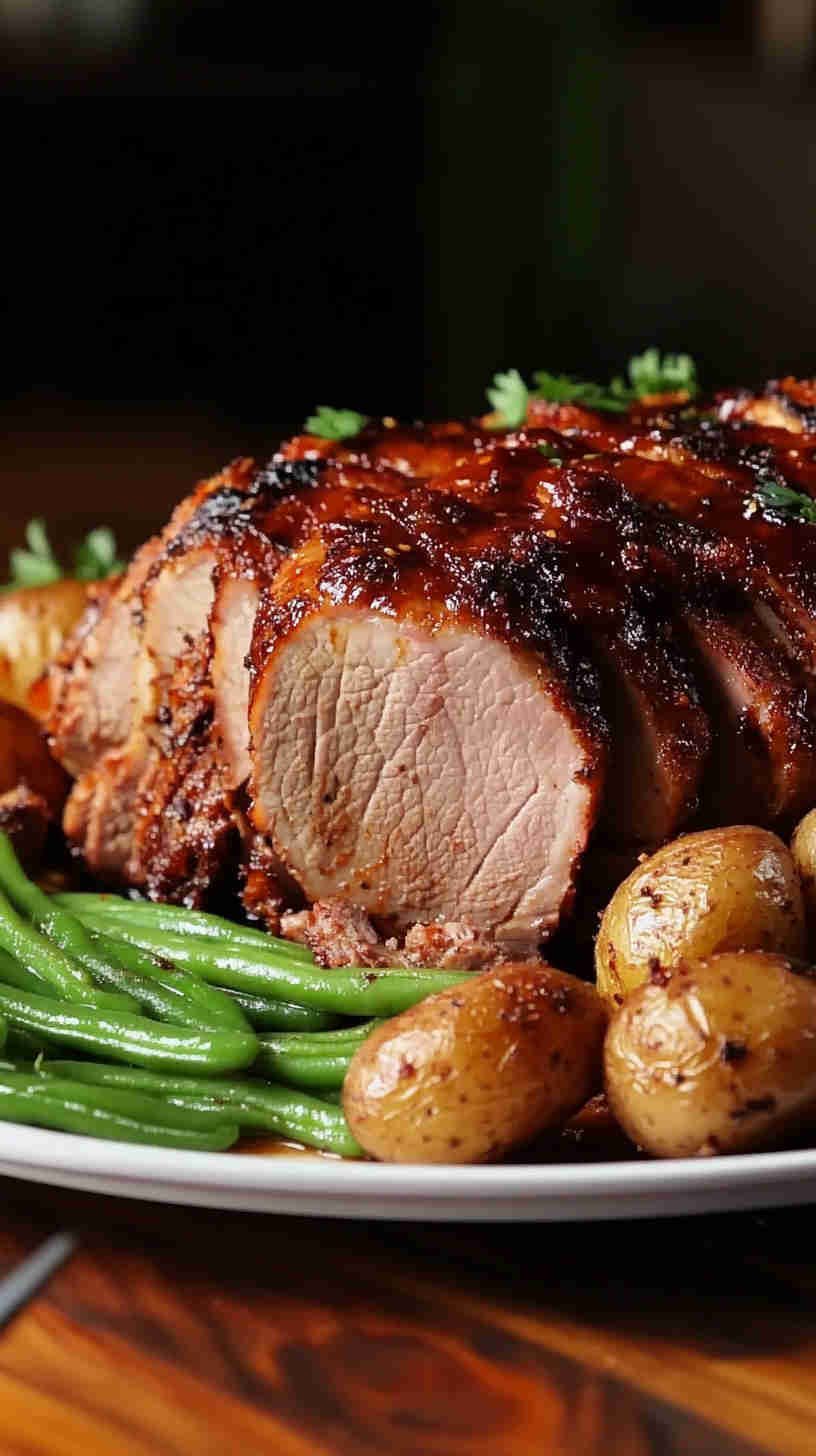 Tender BBQ Pork Roast in the Slow Cooker