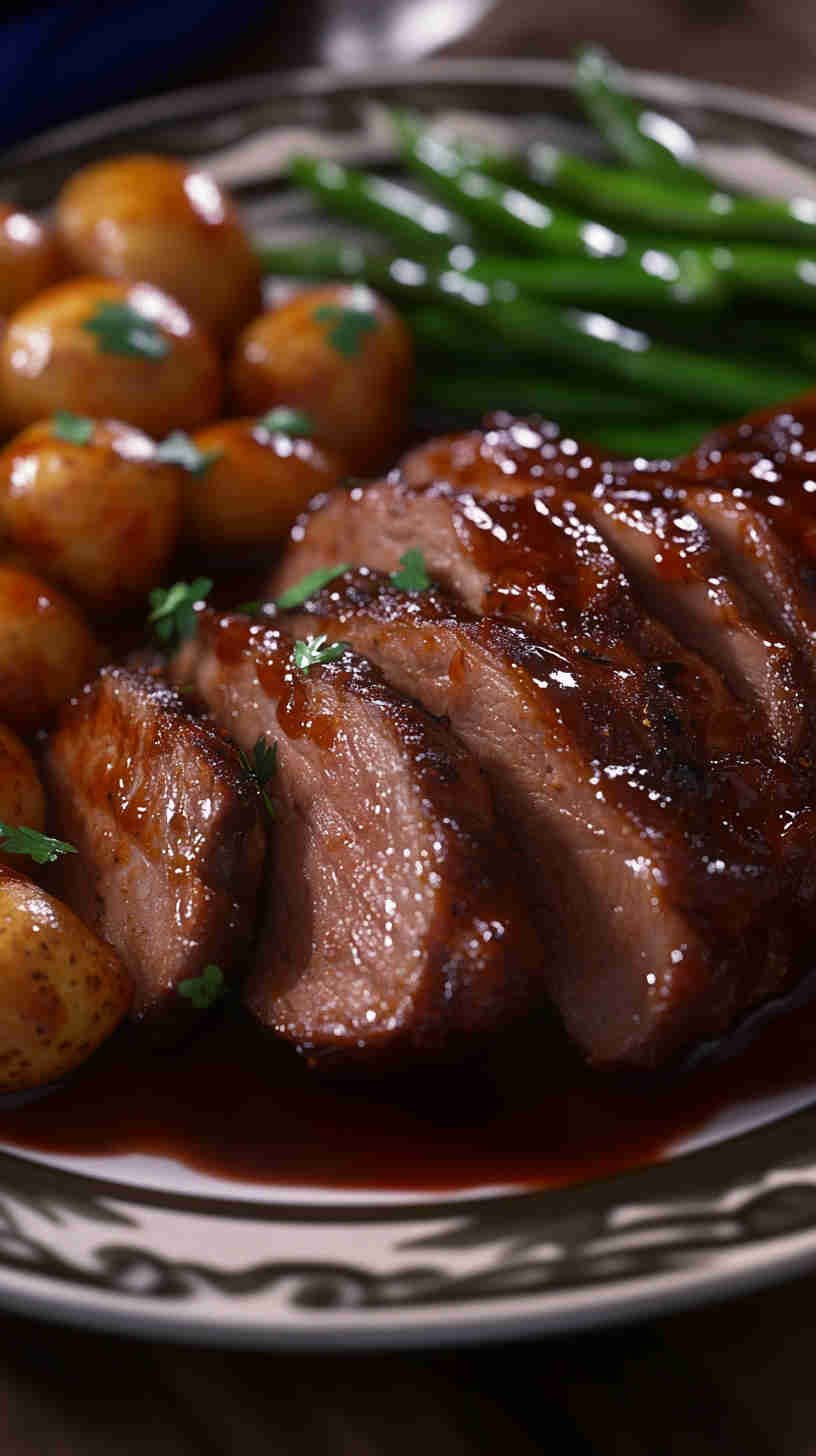 Tender BBQ Pork Roast in the Slow Cooker