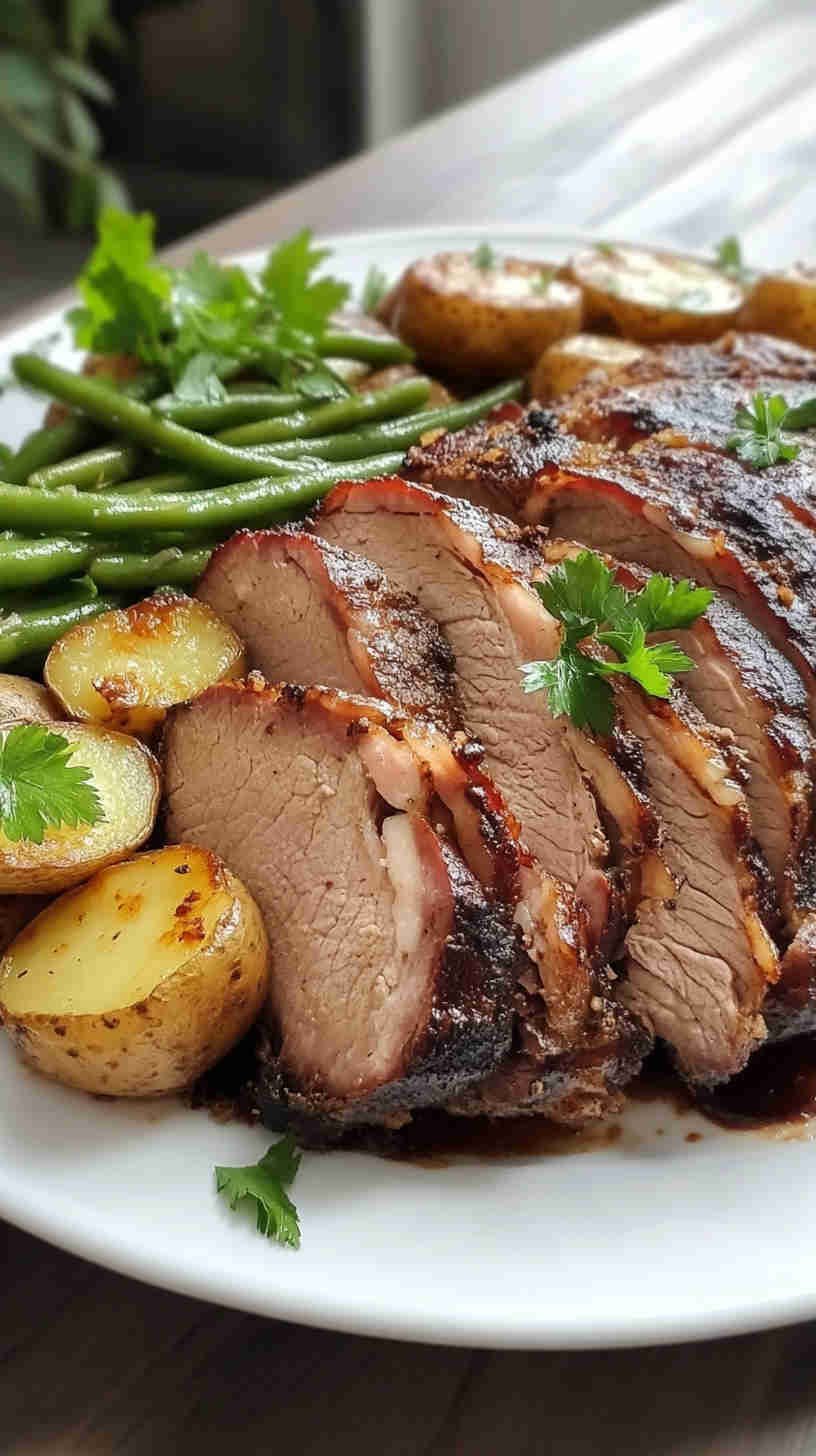 Tender BBQ Pork Roast in the Slow Cooker