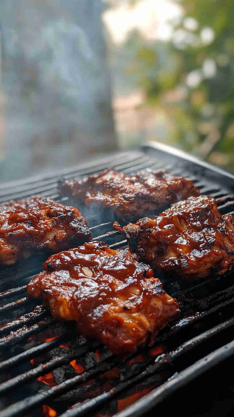 Tender BBQ Pulled Chicken on the Bone